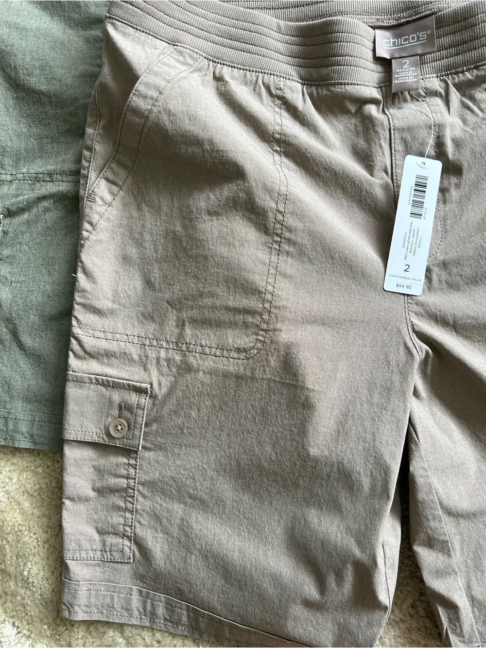 Chico’s Shorts - Taupe, Olive & Navy (3-Pack)
